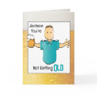 60e Anniversaire Homme Cartoon Bière Snarky Vieill