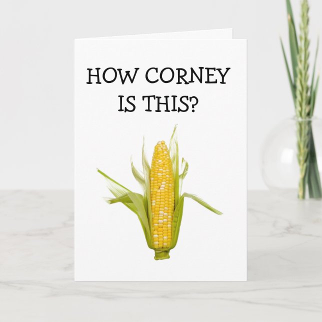 Carte **60e ANNIVERSAIRE HUMOUR** JOKE CORNY POUR LA CAR (Devant)