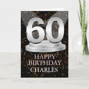 Carte 60e anniversaire Points saillants Ajouter une cart