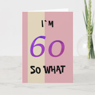 Carte 60e anniversaire pour elle drôle
