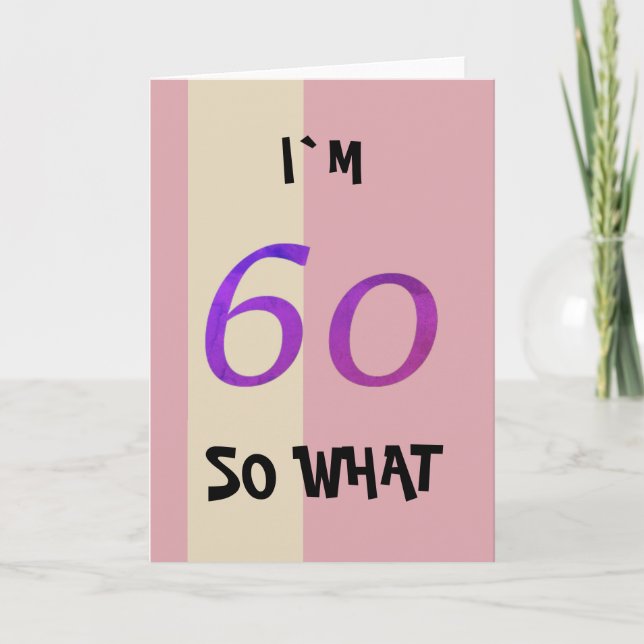 Carte 60e anniversaire pour son drôle (Devant)