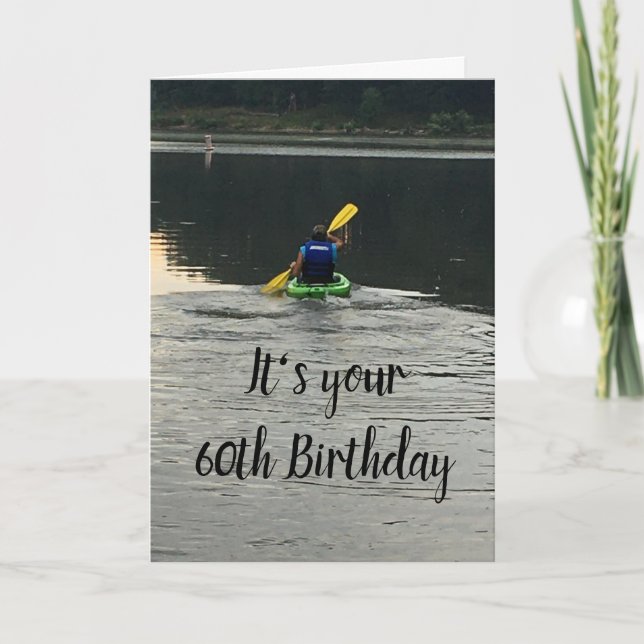Carte **60e ANNIVERSAIRE** SORTEZ-FAITES CE QUI VOUS REN (Devant)