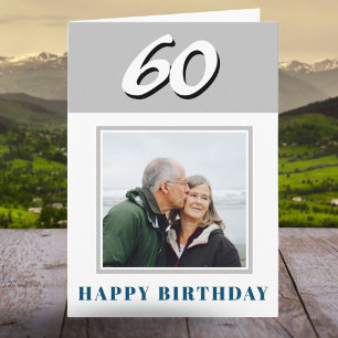 Carte 60th Birthday Custom Photo Personalized