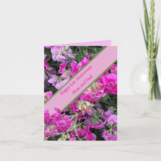 Carte 61e anniversaire du Mariage (Devant)