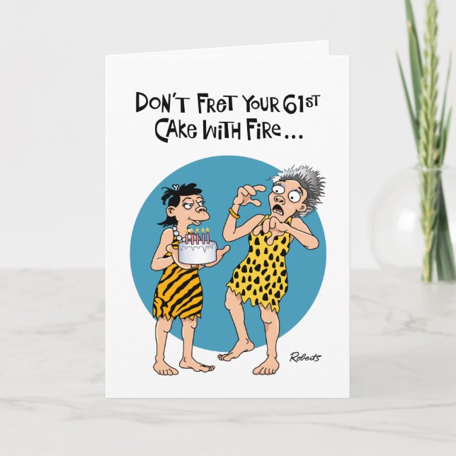 Carte 61e anniversaire féminin (Devant)