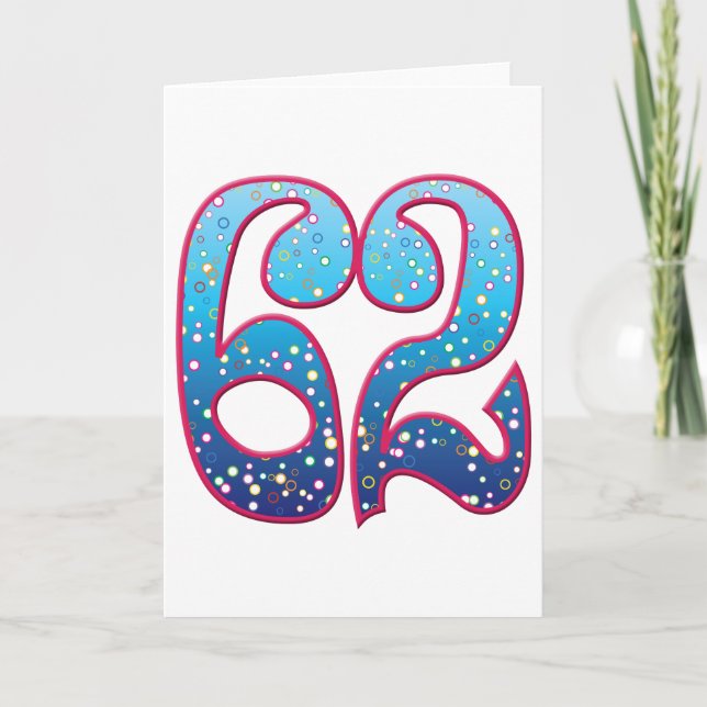 Carte 62 ans Rave (Devant)