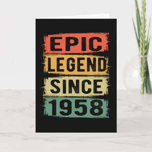 Carte 63 Ans Anniversaire 1958 Légende épique 64e annive