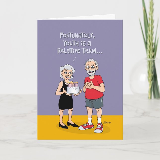 Carte 65 ans jeune anniversaire (Devant)
