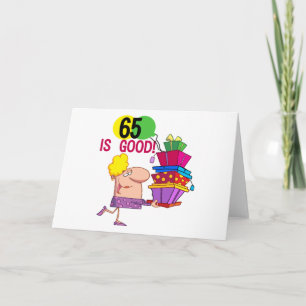 Carte 65 est Bon Anniversaire Tshirts et cadeaux