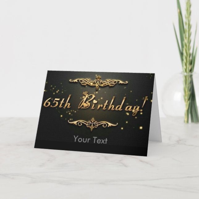 Carte 65e anniversaire ! (Devant)
