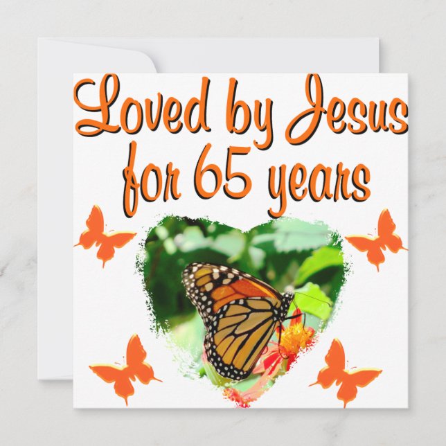 CARTE 65E ANNIVERSAIRE (Devant)