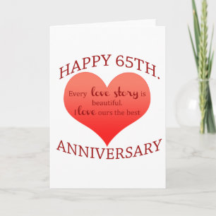 Carte 65e anniversaire