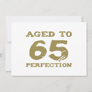 Carte 65e anniversaire Âgé à la perfection