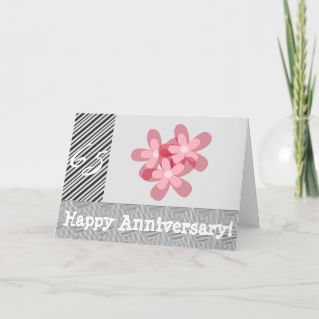 Carte 65e anniversaire de mariage (Devant)