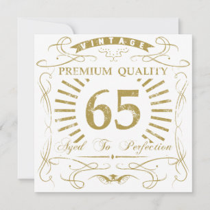 Carte 65e anniversaire Gag cadeau