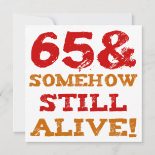 Carte 65e anniversaire Gag cadeau