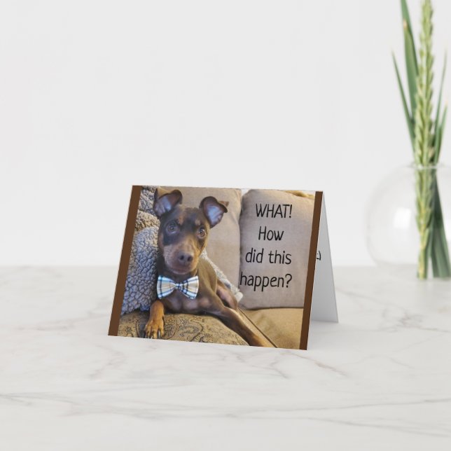 Carte *65e ANNIVERSAIRE* NE VOUS INQUIÈTEZ PAS SI MAUVAI (Devant)
