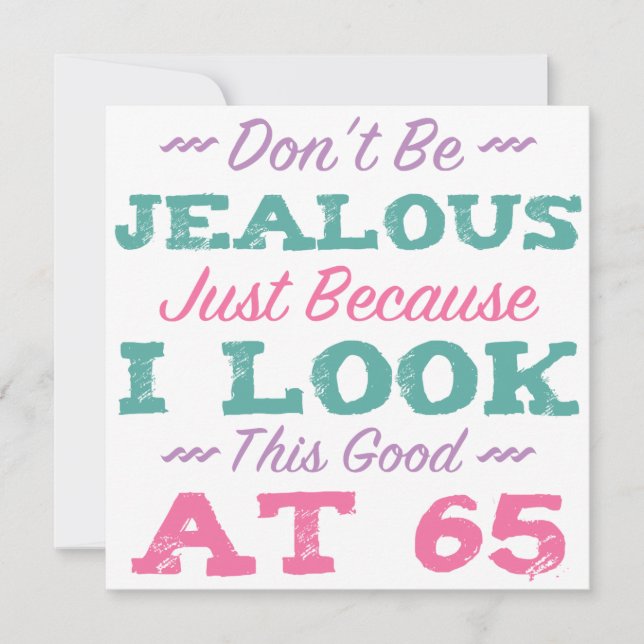 Carte 65e anniversaire pour les femmes (Devant)