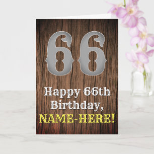Carte 66e anniversaire : Pays inspiré par l'Ouest Look, 