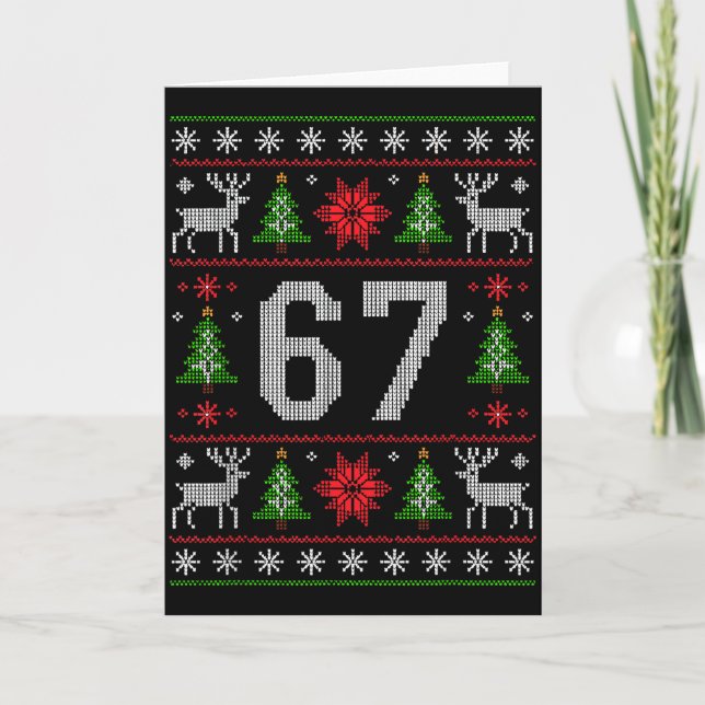 Carte 67 Christmas Costume Pajamas Xmas Holiday Number 6 (Devant)