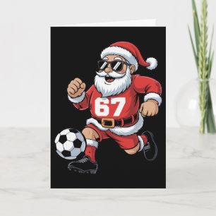 Carte 67 conceptions de Santa Soccer pour les fans de sp