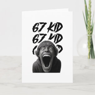 Carte 67 Enfant 67 Mème Six Sept 6-7 Blague Drôle d'Inte
