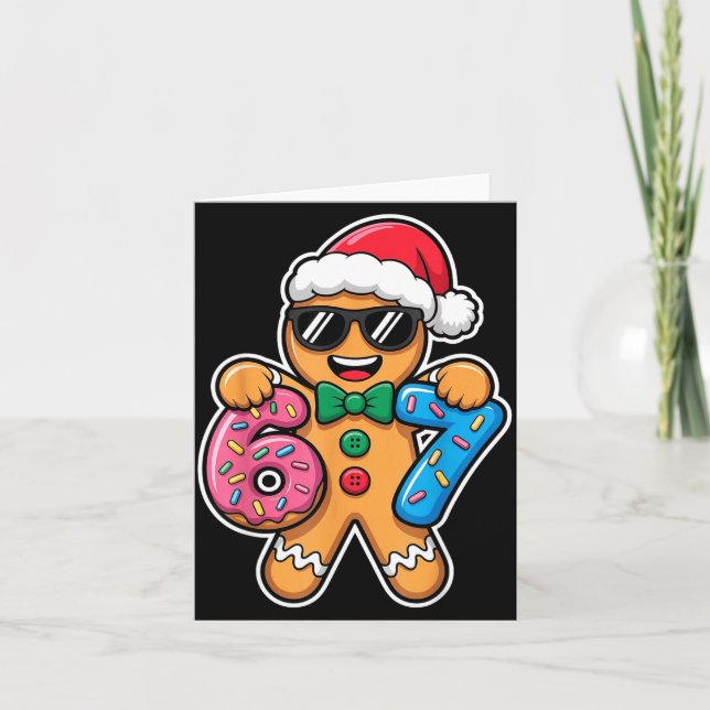 Carte 67 Funny Christmas Boys Kids Xmas Six Seven Ginger (Devant)