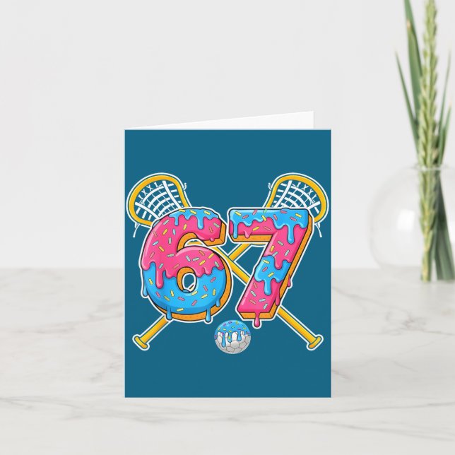Carte 67 Ice Cream Drip Meme Gen Alpha Slang Lacrosse Sr (Devant)