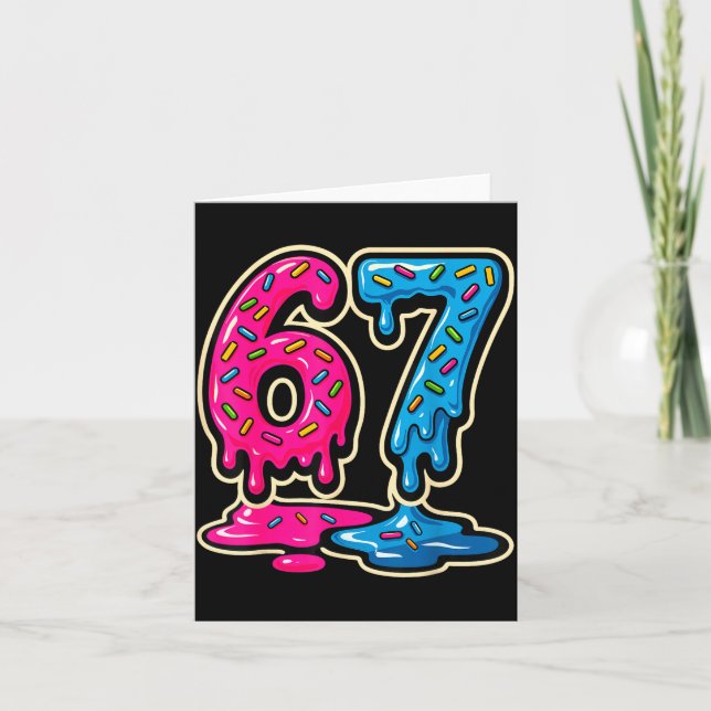 Carte 67 Ice Cream Meme Six Seven  (Devant)