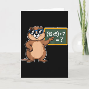 Carte 67 Jour de la marmotte 6-7 Mème Prof de maths Six