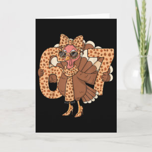 Carte 67 Meme Automne Chute Dinde Lunettes de soleil Drô