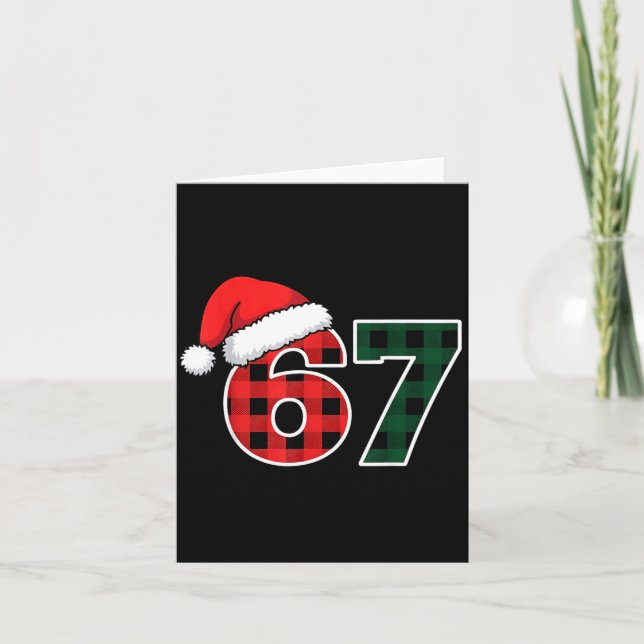 Carte 67 Meme Christmas Six Seven  (Devant)