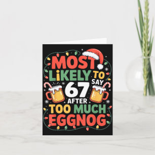 Carte 67 Meme drôle de conception de Meme de Noël le plu