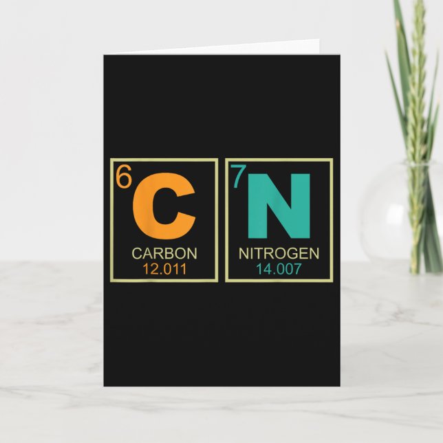 Carte 67 Meme Funny Teacher Science Periodic Table Retro (Devant)