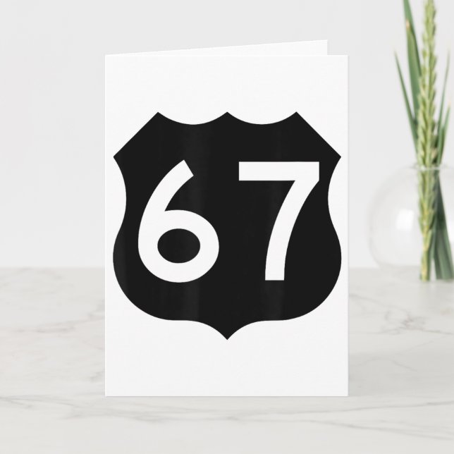 Carte 67 Meme Six Seven 6-7 Funny Internet Joke Viral Tr (Devant)