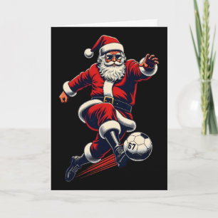 Carte 67 Santa Foot Six Sept Mème Noël Sport Hommes
