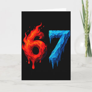 Carte 67 Six Seven 6-7 Glace Flamboyante - Drôle de Sout