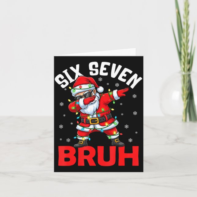 Carte 67 Six Seven Burh Funny Christmas 6 7 Meme Men Wom (Devant)