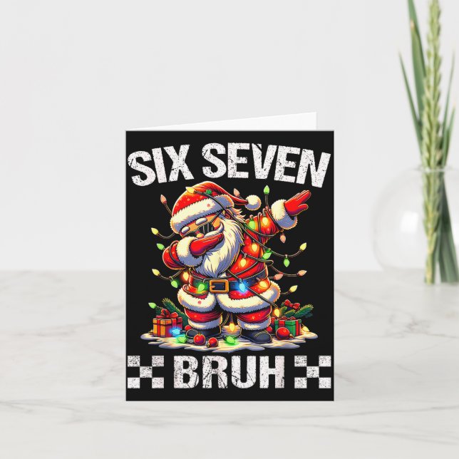 Carte 67 Six Seven Burh Funny Christmas 6 7 Meme Men Wom (Devant)