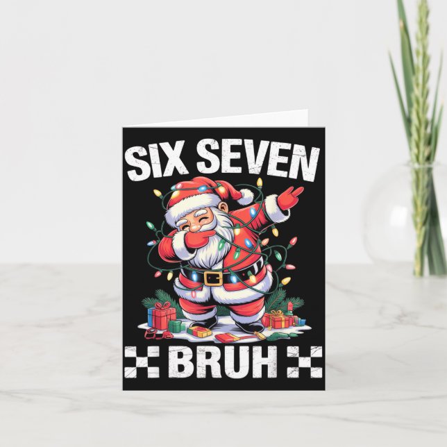 Carte 67 Six Seven Burh Funny Christmas 6 7 Meme Men Wom (Devant)