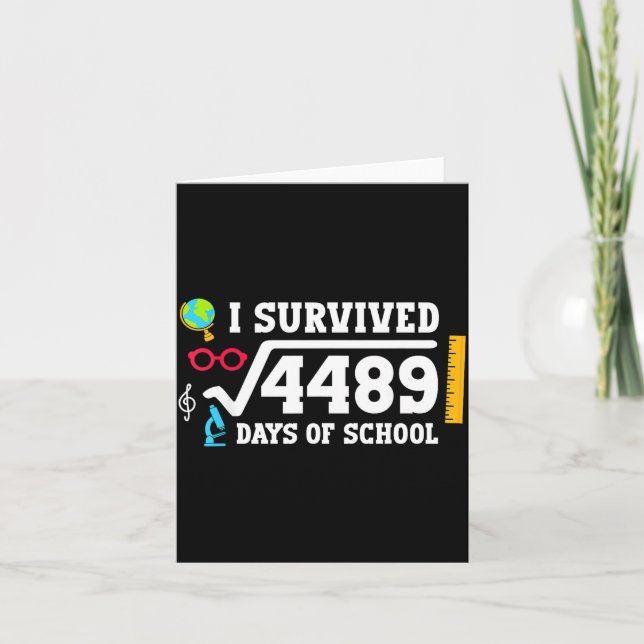 Carte 67th Day Of School 67 Square Root 4489 Six Seven B (Devant)