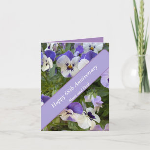 Carte 68e anniversaire modifiable