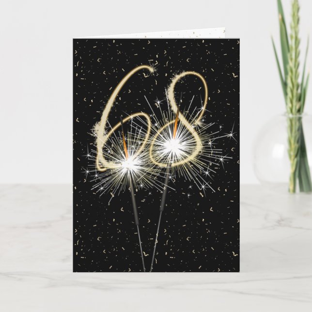 Carte 68e Wedding anniversary (Devant)