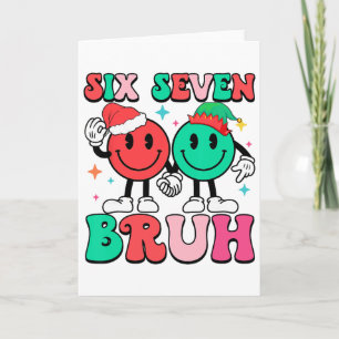 Carte 6 7 Mème Six Sept Noël Drôle 67 Garçons Gi Cadeau