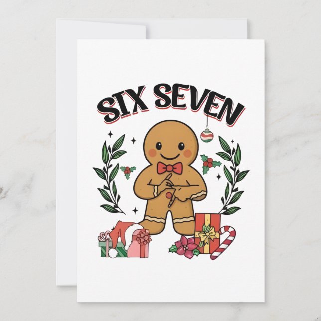 Carte 6 7 Six Seven Main Génération Z Alpha Pain d'épice (Devant)