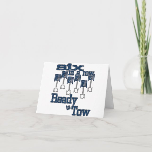 Carte 6 en rangée prêtes à remorquer camion diesel Fête  (Devant)