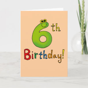 Carte 6e anniversaire !