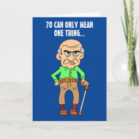 70 Ancien Âgé Grumpy Officiellement 70e Anniversai