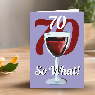 Carte 70 Quel drôle de vin rouge 70e anniversaire