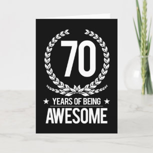 Carte 70e anniversaire (70 ans d'être génial)